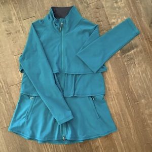 Athleta Renew Tiered Ruffle Jacket, Size XL